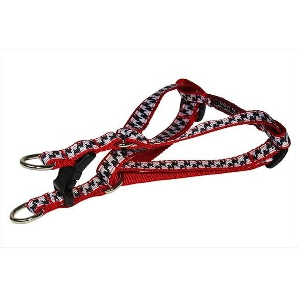 Sassy Dog Wear Sassy Dog Wear HERRINGBONE-WHITE-BLK.1-H Houndstooth Dog Harness; Black & White - Extra Small HERRINGBONE-WHITE/BLK.1-H